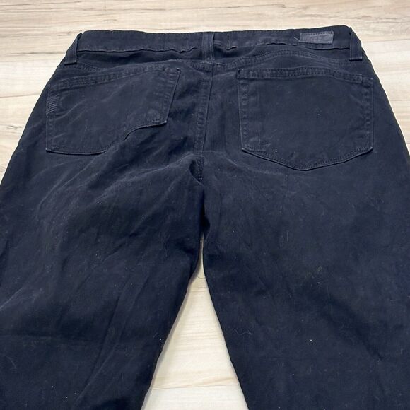 PAIGE Women 25 Jeans Verdugo Ankle Stretch Denim Pants Slim Black - Picture 10 of 10